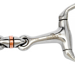 Wędzidło oliwkowe z ruchomą rolką START - podwójnie łamane