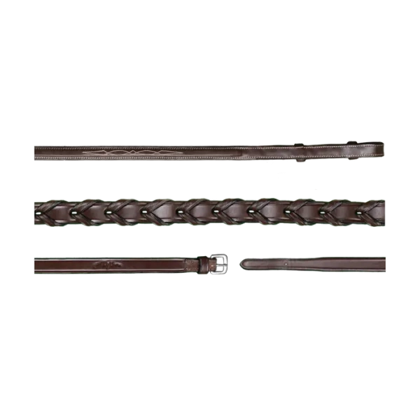 Wodze skórzane plecione Dy'on US Collection US05R