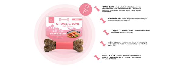 Kość do żucia dla psa Pokusa Chewing Bone PUPPY
