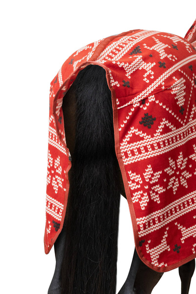 Derka polarowa z kapturem Horze Christmas