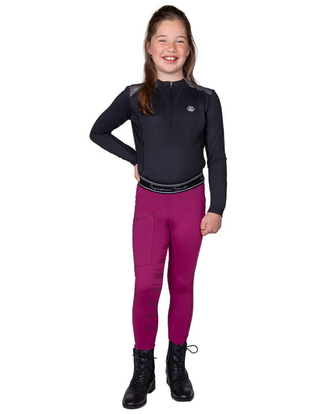 Legginsy młodzieżowe z pełnym lejem silikonowym QHP Eden Junior
