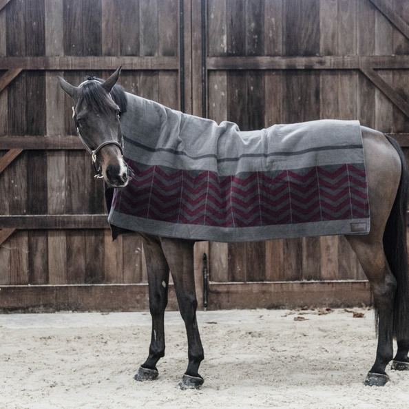Derka polarowa Kentucky Horsewear Heavy Fleece Rug Square Fishbone