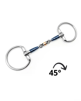 Wędzidło oliwkowe FAGER Tim Sweet Iron - podwójnie łamane