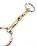 Wędzidło zwykłe FAGER Celice Sweet Gold Bradoon - podwójnie łamane