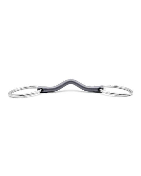 Wędzidło zwykłe FAGER Hanna Titanium - sztanga z portem językowym