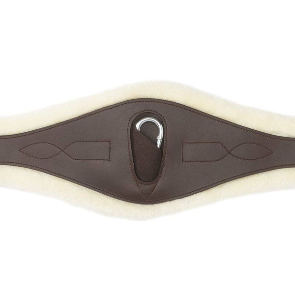 Popręg anatomiczny z futrem Kavalkade Foster Faux fur