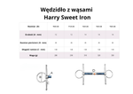 Wędzidło z wąsami FAGER Harry Sweet Iron - prosta sztanga