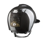 Kask jeździecki z szerokim daszkiem KEP Italia E-Light Carbon Polish 3 Nebula Gold