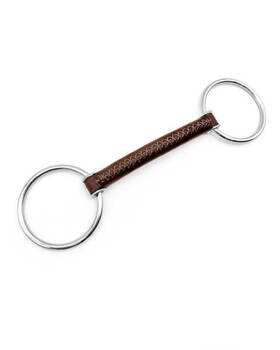 Wędzidło zwykłe FAGER Adam - skórzana sztanga