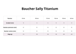 Baucher FAGER Sally Titanium - podwójnie łamany z rollerem