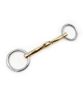 Wędzidło zwykłe FAGER Celice Sweet Gold Bradoon - podwójnie łamane