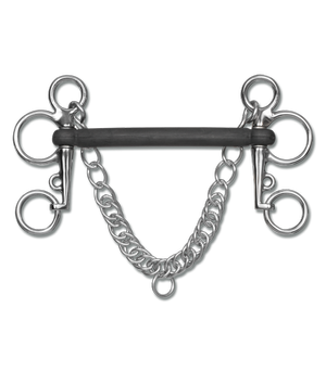 Pelham gumowy Waldhausen - prosta sztanga