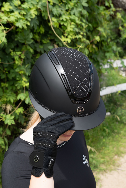 Kask jeździecki z szerokim daszkiem Fair Play EQUILEUS STELLIFY MATT