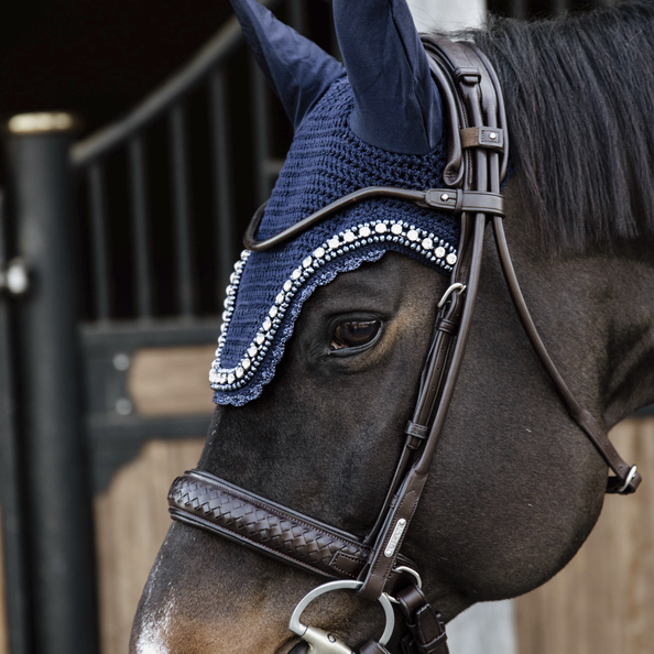 Nauszniki klasyczne Kentucky Horsewear Wellington Stone&Pearl