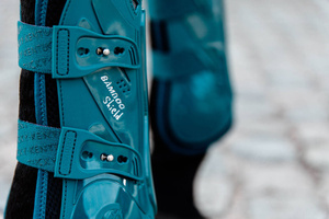 Ochraniacze przednie Kentucky Horsewear Bamboo Elastic - SZMARAGDOWE