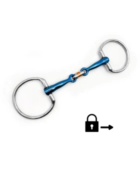 Wędzidło oliwkowe FAGER Oscar Titanium - podwójnie łamane