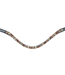 Ogłowie anatomiczne z nachrapnikiem szwedzkim Waldhausen X-Line Goldheart