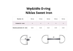 Wędzidło D-ring FAGER Niklas Sweet Iron - podwójnie łamane