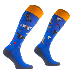 Podkolanówki jeździeckie Comodo Funny Design - Siodło