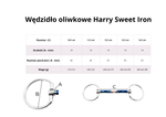 Wędzidło oliwkowe FAGER Harry Sweet Iron - prosta sztanga