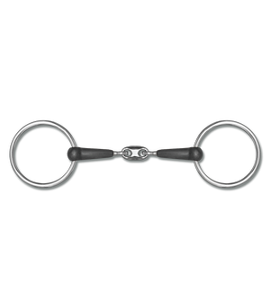 Wędzidło zwykłe gumowe Waldhausen - podwójnie łamane