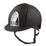 Kask jeździecki KEP Italia Cromo 2.0 Brown Textile Chrome Grille