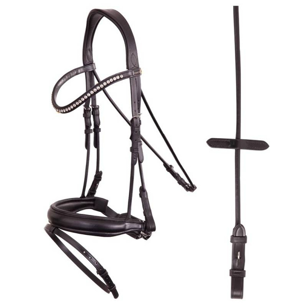 Ogłowie anatomiczne z nachrapnikiem szwedzkim ANKY® Comfort Fit Combined