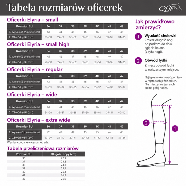 Oficerki jeździeckie QHP Elyria