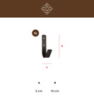 Wieszaki stajenne Kentucky Horsewear Small Hook Matt - 5 sztuk