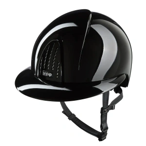 Kask jeździecki z szerokim daszkiem KEP Italia Smart Nova Polish Black