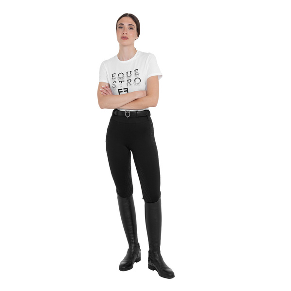 Legginsy z pełnym lejem silikonowym Equestro Rhinestones