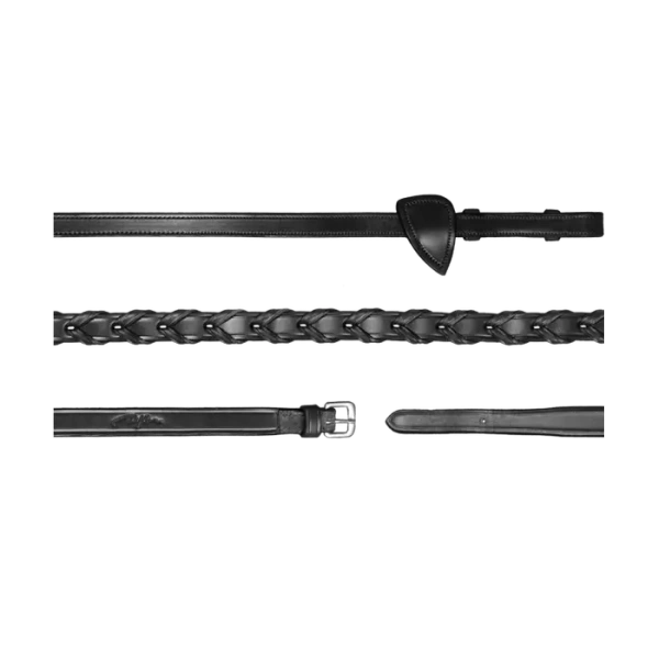 Wodze skórzane plecione Dy'on New English Collection NE05Q