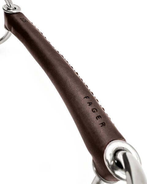 Wędzidło zwykłe FAGER Adam - skórzana sztanga