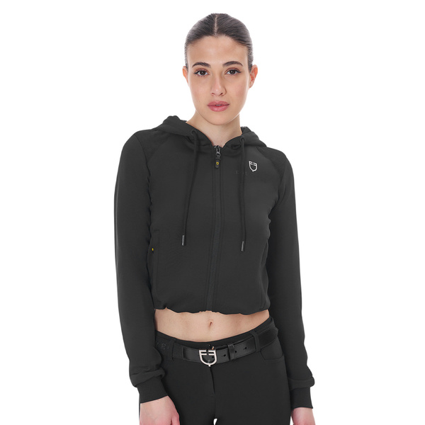 Bluza damska z kapturem Equestro Cropped Hoodie