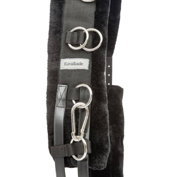 Pas do lonżowania podszyty futrem Kavalkade