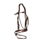 Ogłowie z plecionym nachrapnikiem skórzanym Dy'on D Collection DYARAY