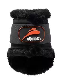Ochraniacze tylne z futrem eQuick eCarbon Shock Fluffy Velcro