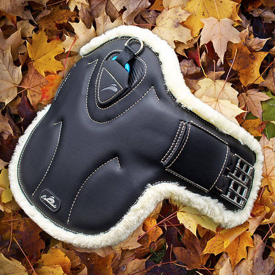 Popręg crossowy z futrem eQuick ES Cross Country Fluffy Stud Girth