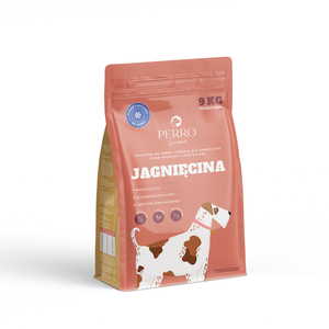 Karma sucha tłoczona na zimno dla psów dorosłych średnich i dużych ras Perro - Jagnięcina 9kg