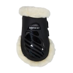 Ochraniacze tylne z futrem Kentucky Horsewear Vegan Sheepskin Elastic