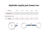 Wędzidło zwykłe FAGER Jack Sweet Iron - podwójnie łamane