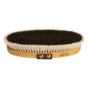Szczotka do nabłyszczania sierści konia z naturalnego włosia końskiego i koziego Kentucky Horsewear Overall Brush Shine