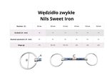 Wędzidło zwykłe FAGER Nils Sweet Iron - podwójnie łamane