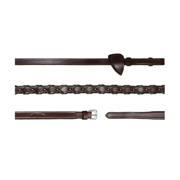 Wodze skórzane plecione Dy'on New English Collection NE05Q