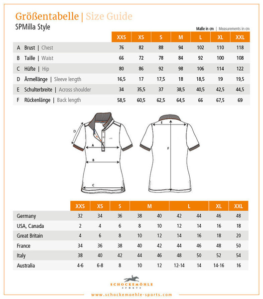 Koszulka polo z krótkim rękawem Schockemöhle Sports Milla Style 24