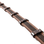 Wodze ogumowane z podwójnymi stoperami Kavalkade - szerokość 16 mm