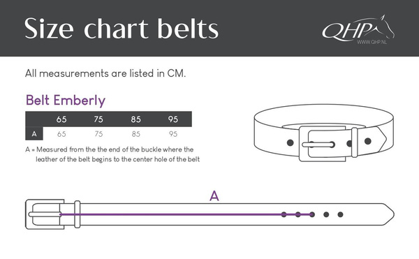 Pasek do spodni QHP Emberly