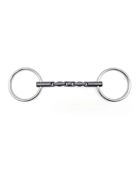 Wędzidło zwykłe FAGER Wilma Titanium - wielokrotnie łamane