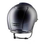 Kask jeździecki z szerokim daszkiem KEP Italia Cromo 2.0 Textile Blue Goccia