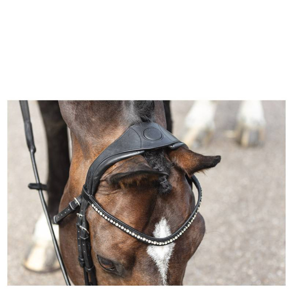 Ogłowie anatomiczne z lakierowanym nachrapnikiem szwedzkim ANKY® Comfort Fit Anatomical